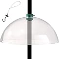 Crystals Squirrel Baffle Dome for Bird Poles - Bird Feeders Hanging Station Dome - Universal Bird Feeding Station Baffle Squirrel Proof