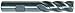 Magnate EM2722 End Mills, Cobalt M42, 4 Flute Single End Center Cutting - 3/4" Mill Diameter
