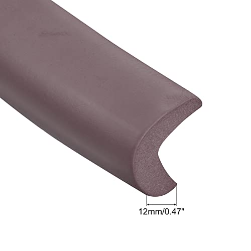Image of uxcell Corner Guards Edge Protectors 6.56ft(2M), Foam Safety Bumper L Shape for Furniture Corner Table Edge Guard, Brown