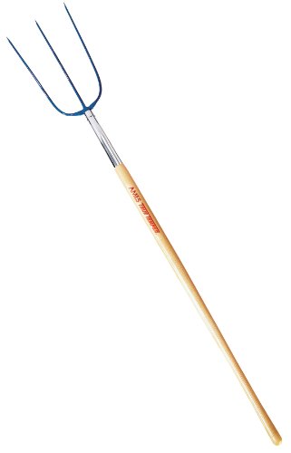 Pala de riego punta redonda con mango de madera 47" miniatura 1