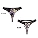 KKLWEGU Horse Clip Art G-String Thongs, Sexy Spandex High Rise T-Back Comfortable Women'S Underwear Panties Black