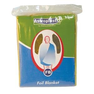 Emergency Foil Blanket. Disposable blankets help maintain body heat and prevent hypothermia. Ideal for those in shock or after strenuous physical activity. Pack of 6