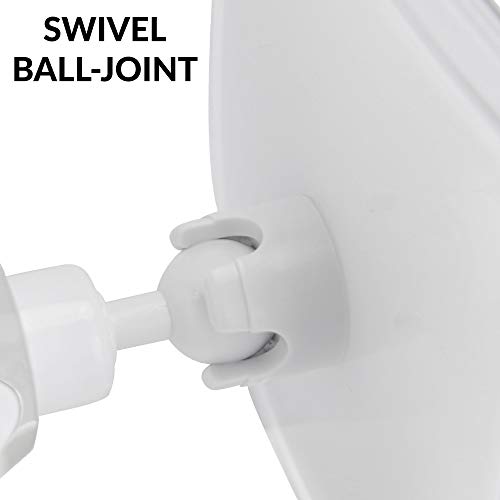 Fogless Suction Mirror | Portable x3 Magnification Bathroom Mirror | Lock Suction-Cup | Fog-Free, Shatterproof & Swivel Wall Mirror | Pukkr