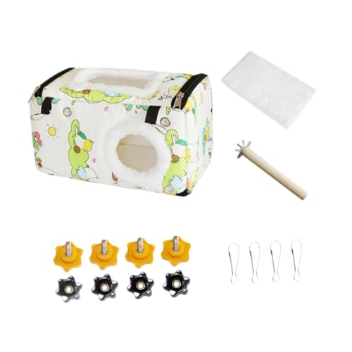 Benboo Parrot Hammock Bed Bird House Cage AccessoryAHamster Gunea Pigs Budgies̉Ԃ牺ĂQ䒹̑, S