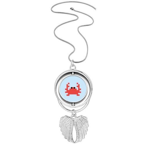 Collier crabe ailes d'ange anti-allergie pour peau sensible
