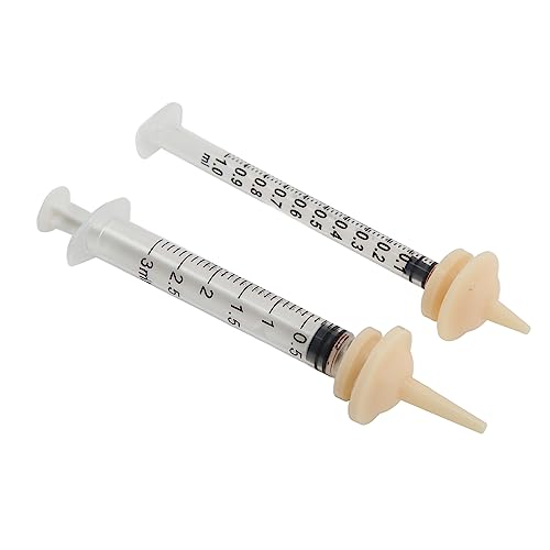 Distribuidor de Seringa para Animais de Estimação 3 Unidades, Material de Silicone Seguro, Cabeça de