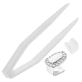 TEHAUX ヒップホップ歯グリル キュービックジルコニア装飾 銅製シルバーグリルキット 大人向け ラッパーパフォーマンス ヒップホップパー