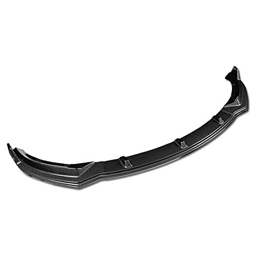 Auto Dynasty 3Pcs Carbon Fiber Look Front Bumper Lip Spoiler Wing Body Kit Compatible with Tesla Model 3 17-20