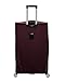 Rockland Impact Softside Spinner Wheel Luggage Set, Burgundy, 4-Piece Set (18/22/26/30)