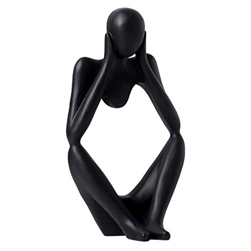 Sculpture homme pensant noir pour sublimer la décoration de votre salon
