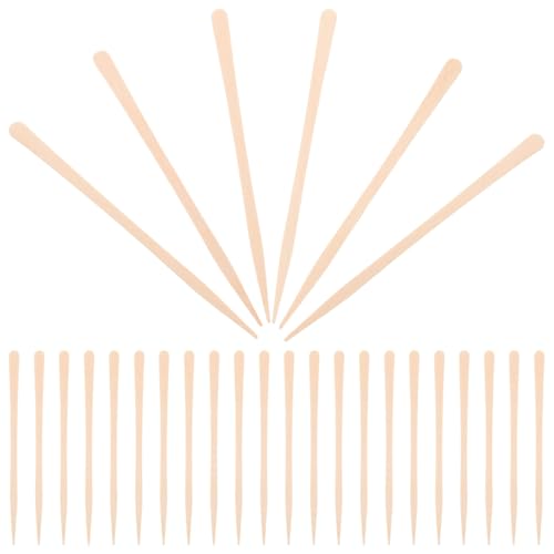 HAPINARY Waxing Sticks for Hair Removal 100pcs Wooden Applicators Smooth Safe for Hands Skin