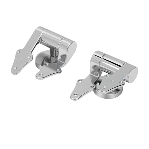 Bisagras de cierre lento para inodoro con amortiguador triangular de zinc, pack de 2 unidades 5