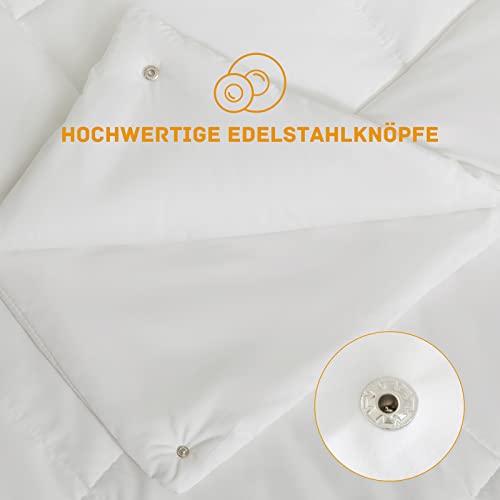 REDKEY 4 Jahreszeiten Bettdecke 135x200 cm Steppdecken - 2er Set Winterdecke Sommerdecke - Ganzjahresdecke für Sommer und Winter 135 x 200 cm - Image 7