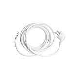 Courant nominal max. : 16 A. Câble d\'alimentation coudé 1,5 m avec extrémité ouverte 3 x 1,5 mm Blanc 16 A