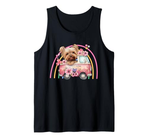 Chien amusant Yorkshire Terrier Arc-en-ciel Yorkshire Terrier Débardeur