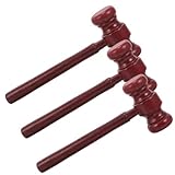 PLAFOPE Wooden Judge Gavel Toy Mini Hammer for Boys and Girls Role -Piece Set for Courtroom Fun and Imaginative Play