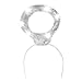 Fun Central AC956 LED Light Up Angel Halo Headband, Light Up Halo Headband for Costume Party & Birthday - White