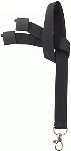 ALG ID Cards® Black ID Card Badge Holder - Black Lanyard Card