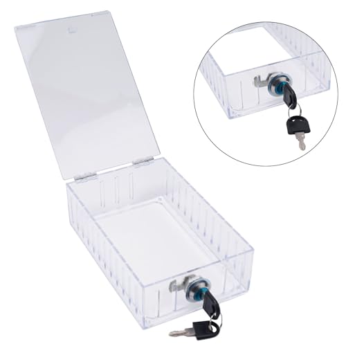 Universal Thermostat Guard with Lock, Clear Acrylic Thermostat Lock Box Cover, 18.6 x 12 x 5.6cm, as picture show - Image 4