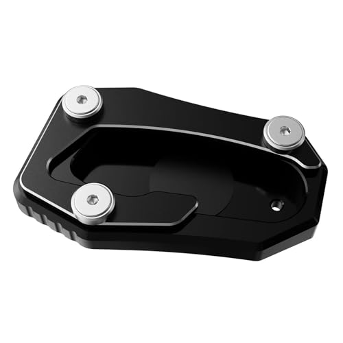 Erweitertes Upgrade Motorrad Kickstand Seitenständer Vergrößerungspad Für Yamaha TMAX 560 Tech Max TMAX560 2020-2023 TMAX530 SX DX 2017-2019(Black)