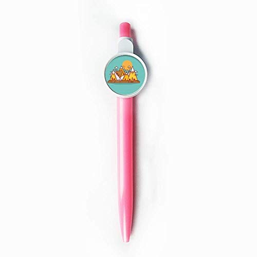 Stylo à bille rétractable bleu motif ours dessin animé DIYthinker