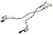 Borla 140792BC ATAK Cat-Back Exhaust System 2.75 in. Pipe 4.5 in. Single Round Rolled Angle Cut Black Chrome Single Split Rear Exit T-304 Stainless Steel ATAK Cat-Back Exhaust System