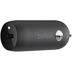 Cargador Rapido Belkin Belkin cargador rápido para coche USB-C de 20 W, cargador coche USB C, cargador 20w, cargador de coche carga rapida para iPhone 15, iPhone 14, 13, Samsung Galaxy S23, S22, Google Pixel, iPad y otros