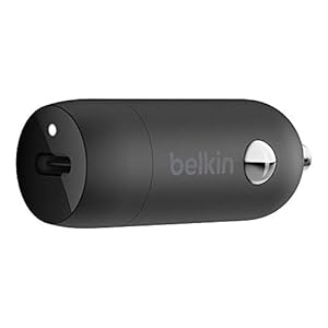 Belkin Boost Charge 20 W autolader RapidoUSB-C (snel opladen voor iPhone, Samsung, Google Pixel en meer),zwart.