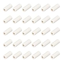 Alumina Ceramic Rod - Ceramic Insulating Rod for High Voltage Applications,30pcs Ceramic Tube, 10mm Long Insulated Electronic Wire Bundle Heat Tube, Single Bore Insulating Pipe