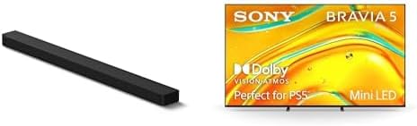 Sony BRAVIA Theater Bar 9 13-Speaker Soundbar (HT-A9000) & BRAVIA 5 75-Inch Mini LED 4K Smart Google TV (K-75XR50) Home Theater Bundle