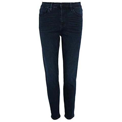 exfaMouSstore Ladies Mid Rise Waist Pockets Womens Skinny Fit Stretch Denim Ankle Jeans,Indigo, 8 Short Cover