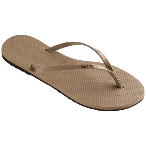 Havaianas Chinelo feminino Slim Princesas, Ouro rosa, 7-8