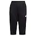 adidas Tiro21 3/4 PNTY – Pantaloncini Unisex Bambino, Unisex - Bimbi 0-24, Pantaloni Corti, GM7373, Nero, 14 Anni