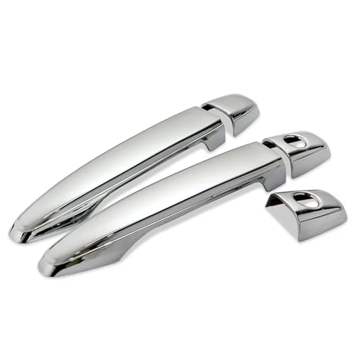 Cubiertas cromadas para manijas de puertas de coche compatibles con Toyota Avalon 2005-2008 4