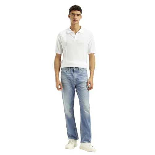 Image of Men's 505 Straight fit Light-Blue Jeans
