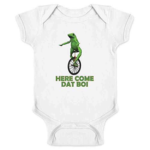 Pop Threads Here Come Dat Boi Meme Frog Funny Unicycle White 24M Infant