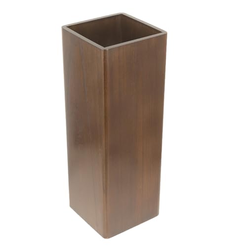 Porte-parapluie haut de gamme en bois marron Levemolo pour entrée chic