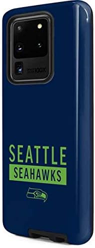 Skinit Pro Phone Case Compatible with Galaxy S20 Ultra 5G - Officially Licensed NFL Seattle Seahawks Blue Performance Series Design
