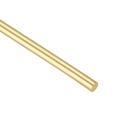 QUARKZMAN 4 Stück Messingstangen 3 mm x 300 mm Messing Vollstab Messingrohr für Griffstifte DIY Model Bastelmaterial Engineering