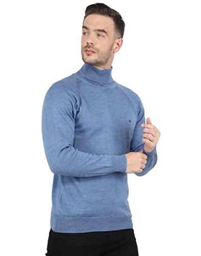 Image of Monte Carlo Men Wool High Neck Pullover Sweater