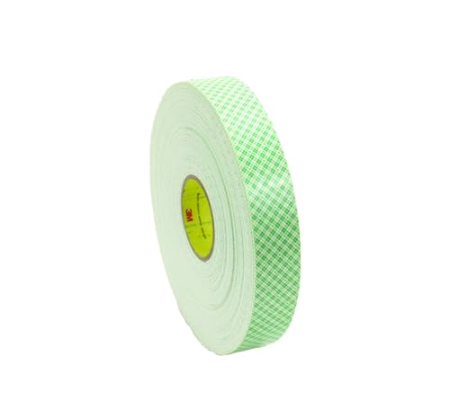 Image of 3M Double Coated Urethane Foam Tape 4016, Off White, 1 in x 36 yd, 62 mil, Retail Pack