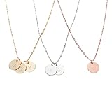 Collar con inicial pequeña, collar con letras, iniciales, collares con nombre para mujeres y niñas, el mejor regalo de cumpleaños