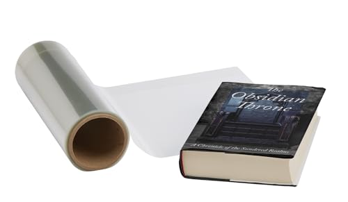 Demco® Durafold® Book Jacket Covers on Rolls – Clear Film for Dust Jacket Protection – No Liner, Consumer-Length Roll – Fits 8"–10" Tall Books – Easy DIY Application – 20 yds