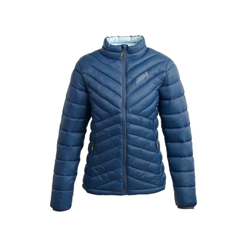 Chaqueta de mujer azul ANDE confección premium y acabados limpios