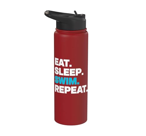 Eat Sleep Swim Repeat Water Bottle