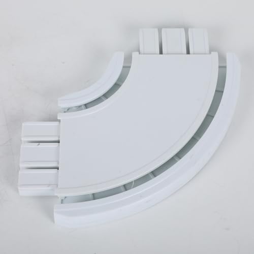 Conector de esquina blanco para evitar desajustes en esquinas de estantes de madera 5