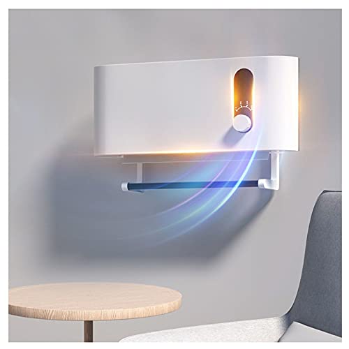 Ldfzq Radiateur Soufflant Électrique,avec Porte-Serviettes,Chauffage Soufflant De Salle De Bain À Montage Mural 2000W,Étanche IPX4,Blanc