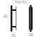 kwa heri Self-Stick Push Pull Helper Black Hidden Cabinet Handles ABS Plastic Door Window Wardrobe Instant Cabinet Drawer Furniture Handles (Black, Pack, 25)