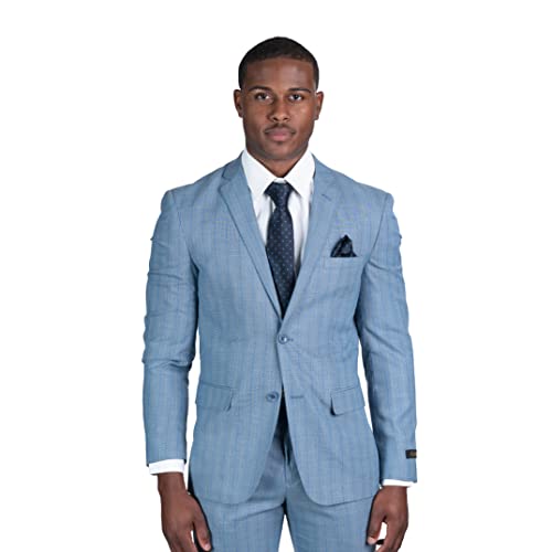 Slim Fit 2 Button Pinstripe Blazer Dinner Jacket 79182