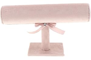 FRECI Jewellery Display Holder T Bar Velvet Black Jewellery Display Stand for...